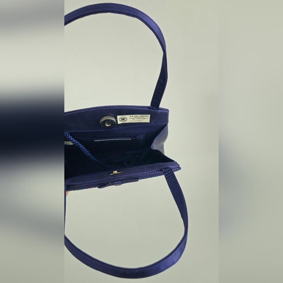 Valerie Stevens Small Blue Beaded Purse Handbag, Vintage ‘90s - Picture 8 of 8